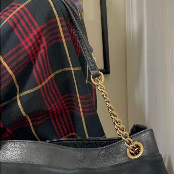 Emma Fox leather bag in good conditions. Pure leather with suede strips - Picture 5 of 15